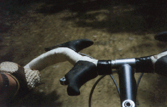 The
mstache bars, view from my navel