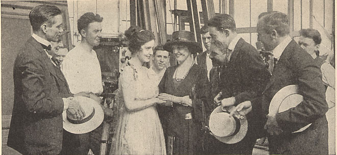 Alice Joyce and crew
