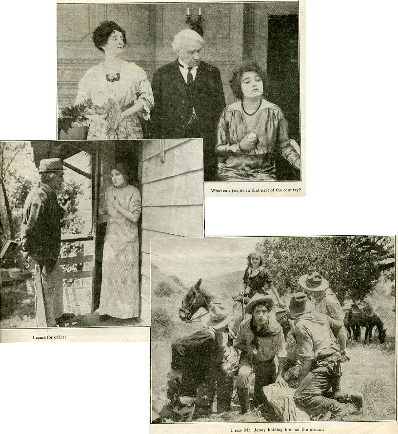 Scenes (supposedly) from the Alice Joyce film The Suffragette Sheriff