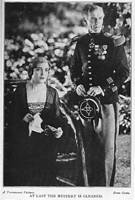 Still from Beau Geste photoplay novel, Alice Joyce seated, next to standing Norman Trevor