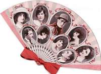 Fan with photos of stars