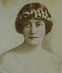 portrait with wreath in hair