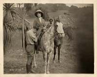Clara Kimball Young on a horse in the Claw