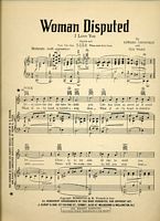 Woman Disputed, I Love You sheet music 2