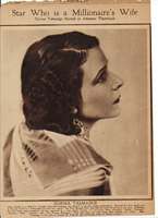 British Clipping saying Norma Talmadge will retire after one talkie