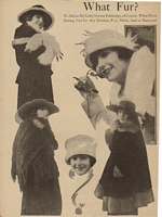 Norma Talmadge in a fashion spread modeling furs