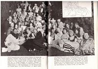 Group shot of film stars at a costume party