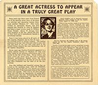 Madame X flier, inside