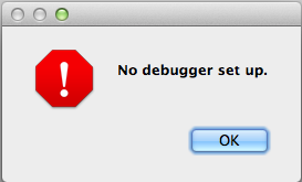 No Debugger Setup For Mac