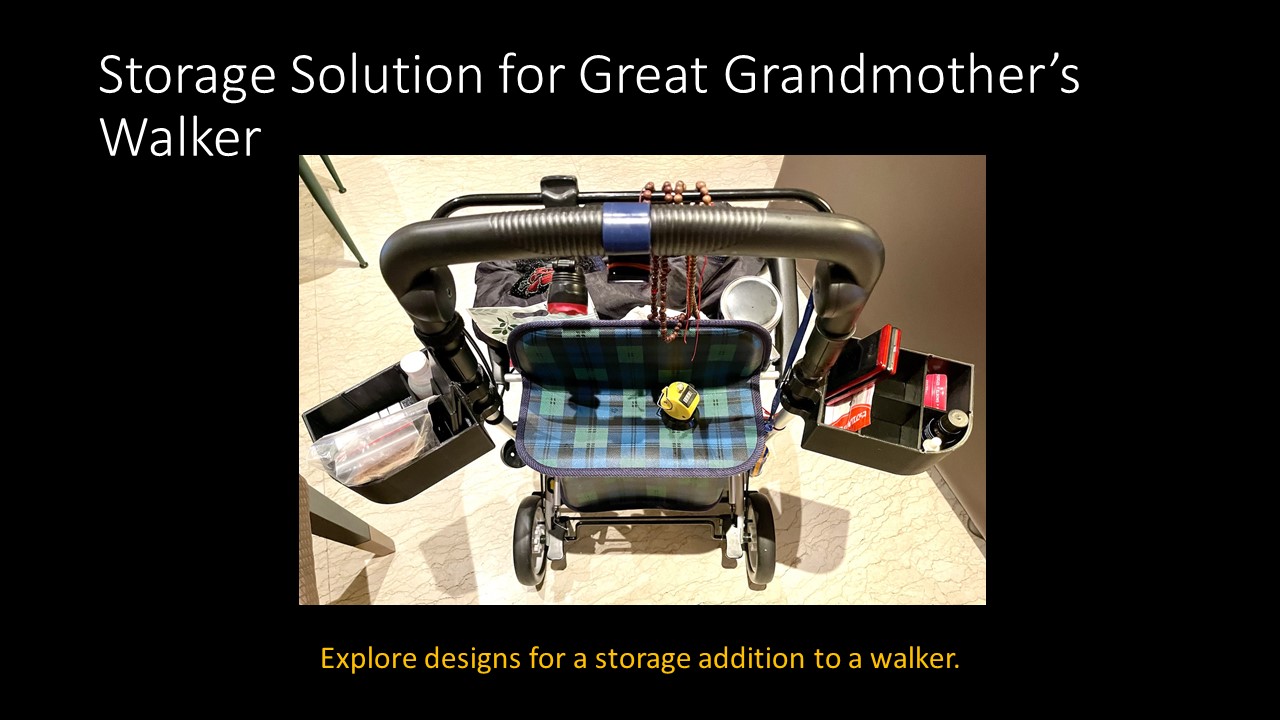 Storage Soliution for Great Grandmother's Walker