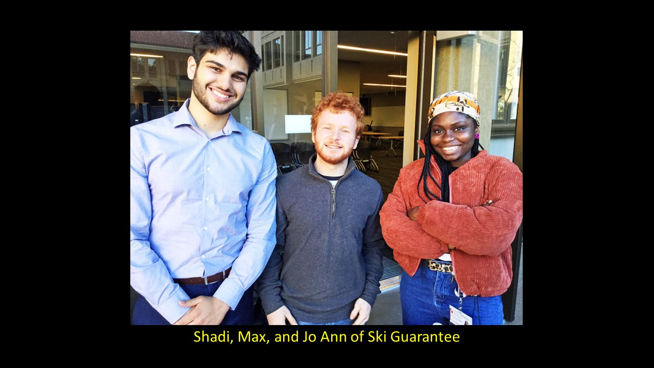 Shadi, Max, and Jo Ann of Ski Guarantee
