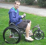 photo of lever drive wheelchair project