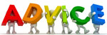 Clipart "Advice" letters