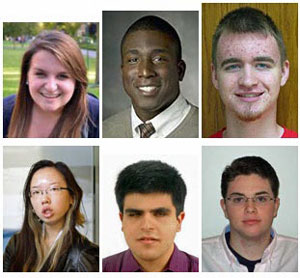 photo of the six student panel members