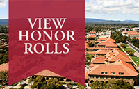 Stanford aerial shot with View Honor Rolls message