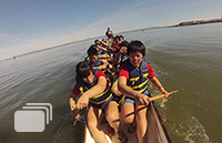 Stanford students on Dragonboat