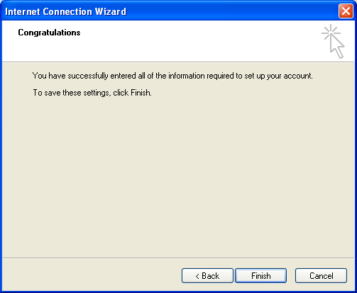 finish setting up account