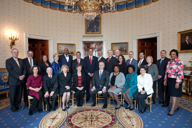 President Obama with PAESMEM winners