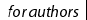 authors