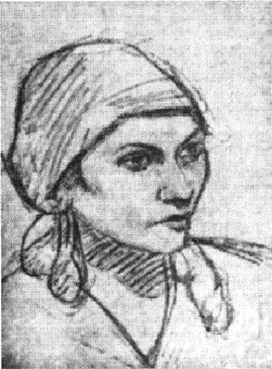 <b>Maria Denisova</b> in 1914 and 1920 - denisova_drawing1920