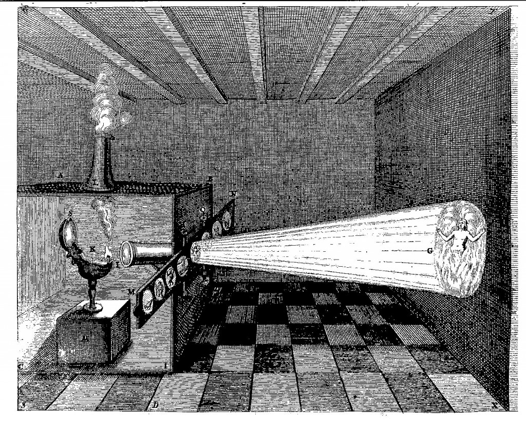 The magic lantern, from Giorgio de Sepibus, Romani Collegii Musaeum Celeberrimum, p. 39