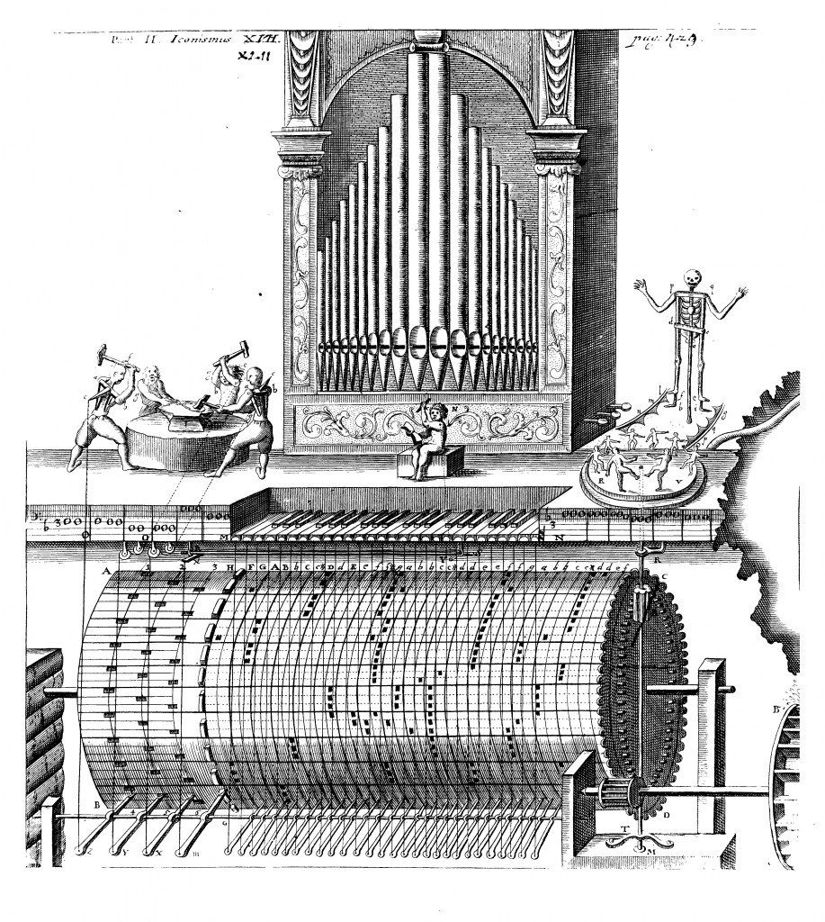 Hydraulic organ, from Musurgia universalis, vol. 2, p. 347