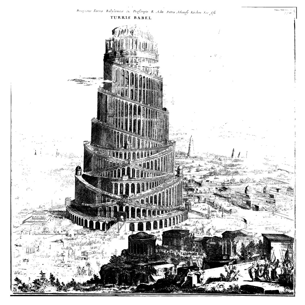 The Tower of Babel, from Turris Babel, p. 41.