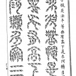 The origins of the Chinese characters according to Kircher, from China Illustrata, p.???