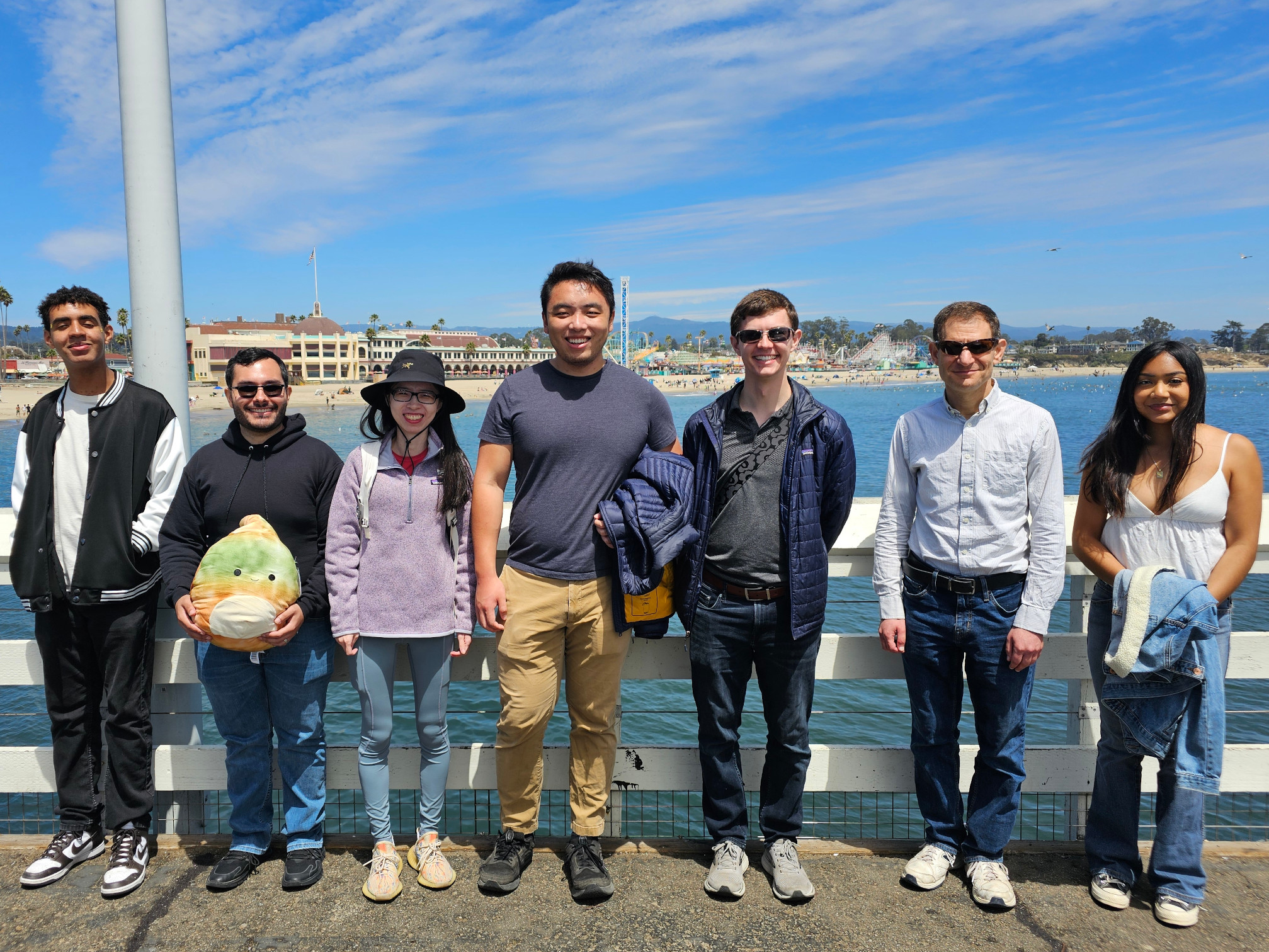 People on Santa Cruz Wharf