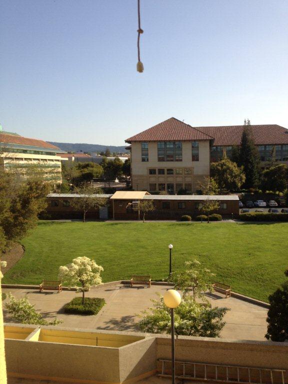 Photo of a lawn with buildings