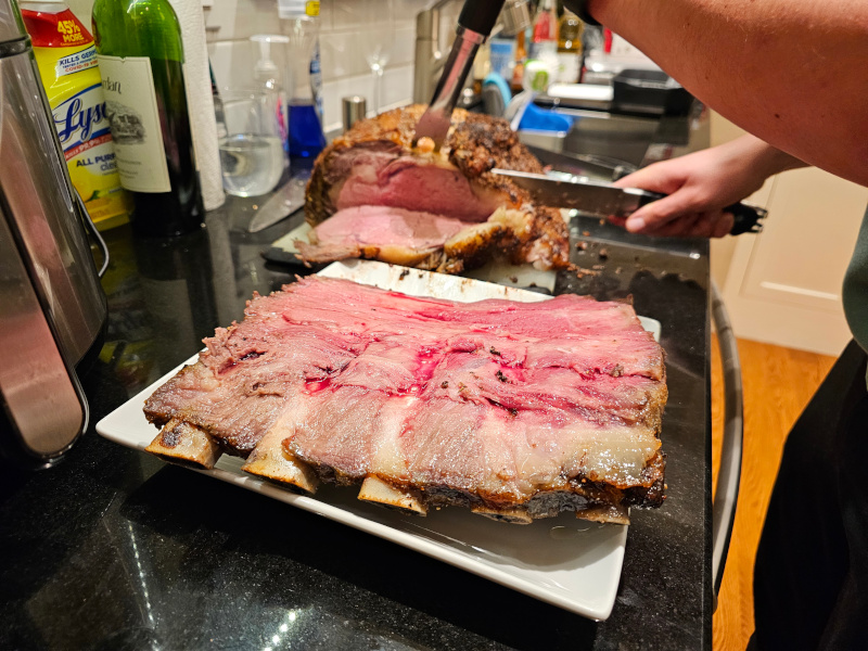 Carving Prime Rib Photo