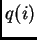 $ q{(i)}$