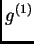 $ g^{(1)}$