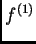 $ f^{(1)}$
