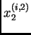 $ x^{(i,2)}_2$