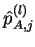 $ \hat p_{A,j}^{(l)}$