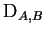 $ {\rm
D}_{A,B}$