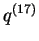 $ q^{(17)}$