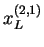 $ x^{(2,1)}_L$