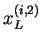 $ x^{(i,2)}_L$