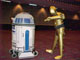 R2D2 and 3CPO appear at the Passing of the Hat Ceremony