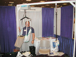 Sling booth