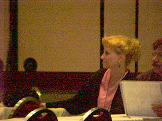 Aimee Luebben in the distance