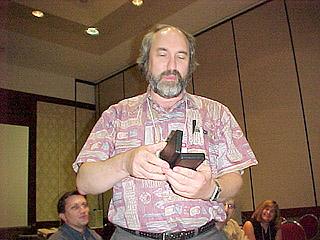 Dave Jaffe receives pen set award in recognition of his SIG-11 service