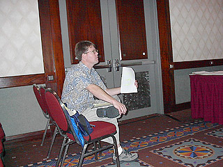 Bruce Fleming listens intently