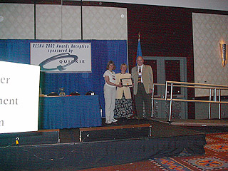 Getting an award