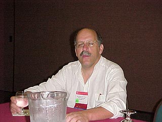 Jerry Weisman makes faces at the photographer