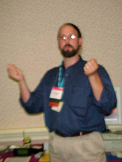 A blurry Kirk Siqveland