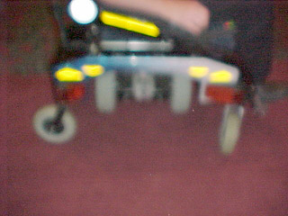 Out-of-focus omnidirectional wheelchair