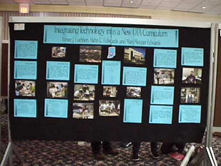 "Integrating Technology into a New OTA Curriculum" poster session by Aimee Luebben